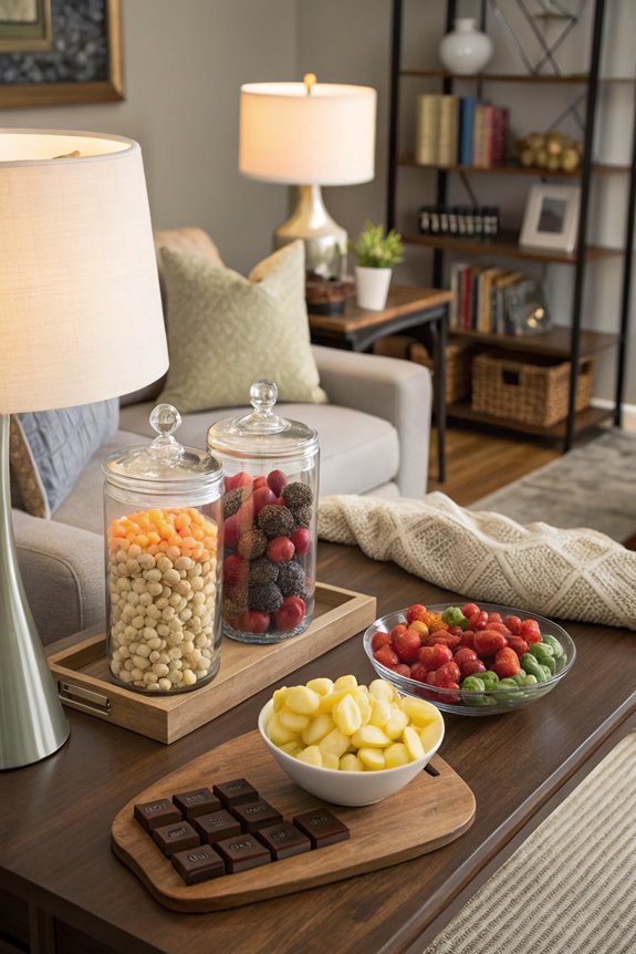 add a snack table