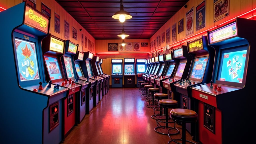 arcade machine room designs