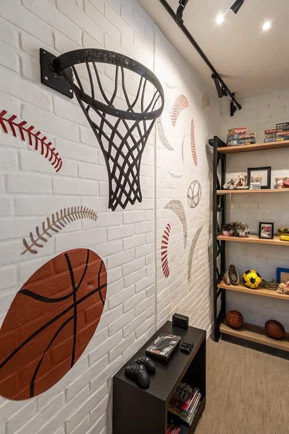 athletic inspired wall decorations