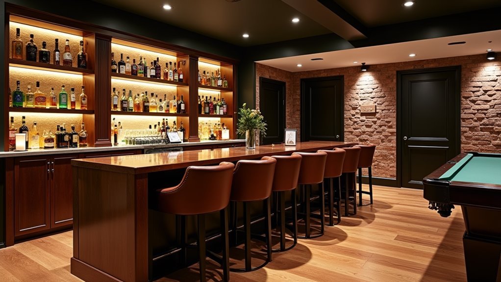 basement game room bars