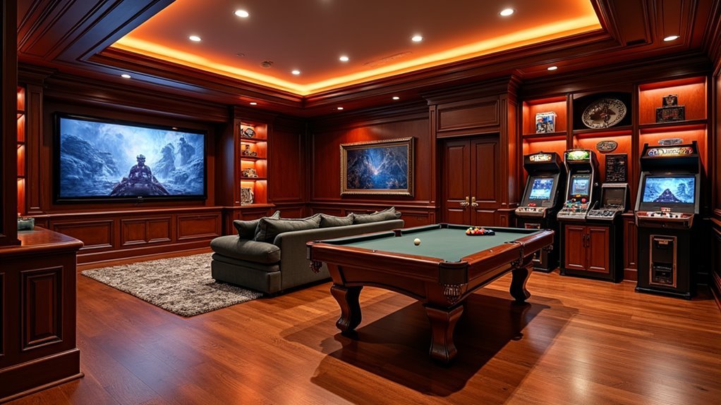 basement game room transformations