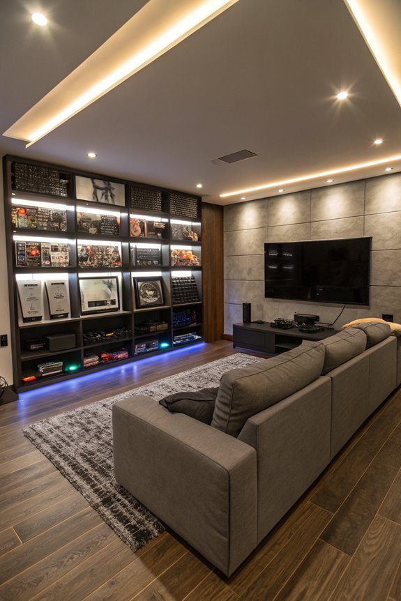 centralized television viewing space