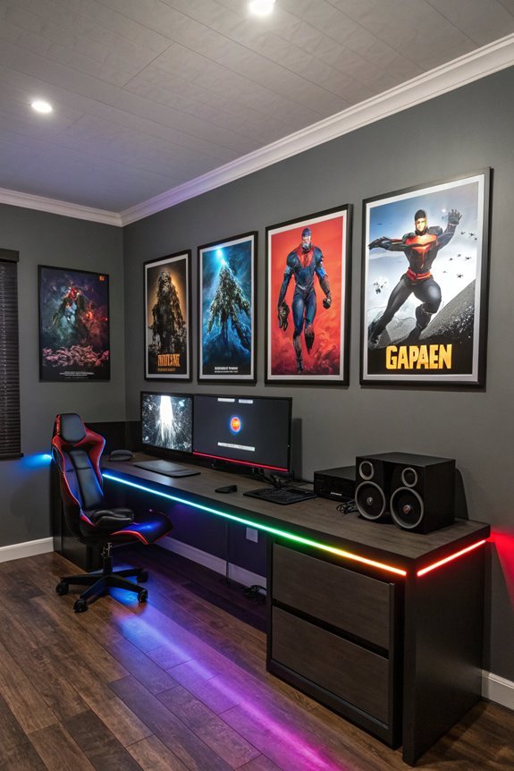 character posters in frames