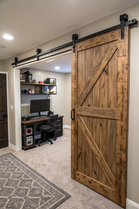 charming wooden sliding doors