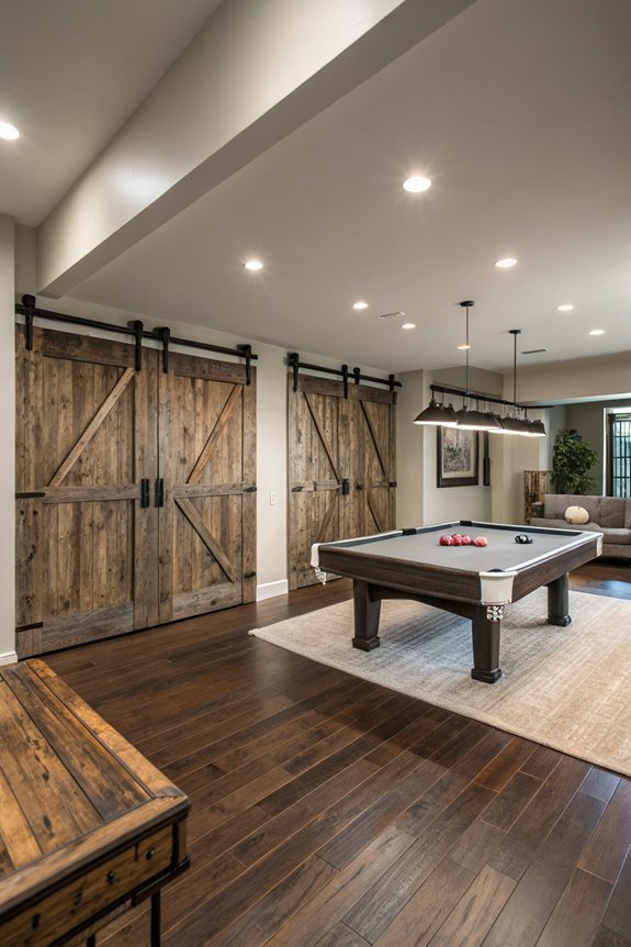 charming wooden sliding doors