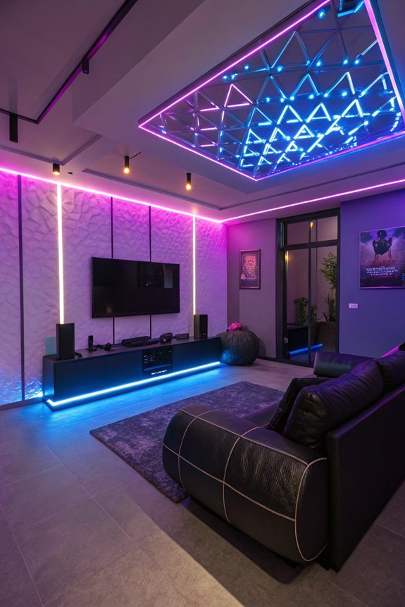 colorful ambient illumination experience