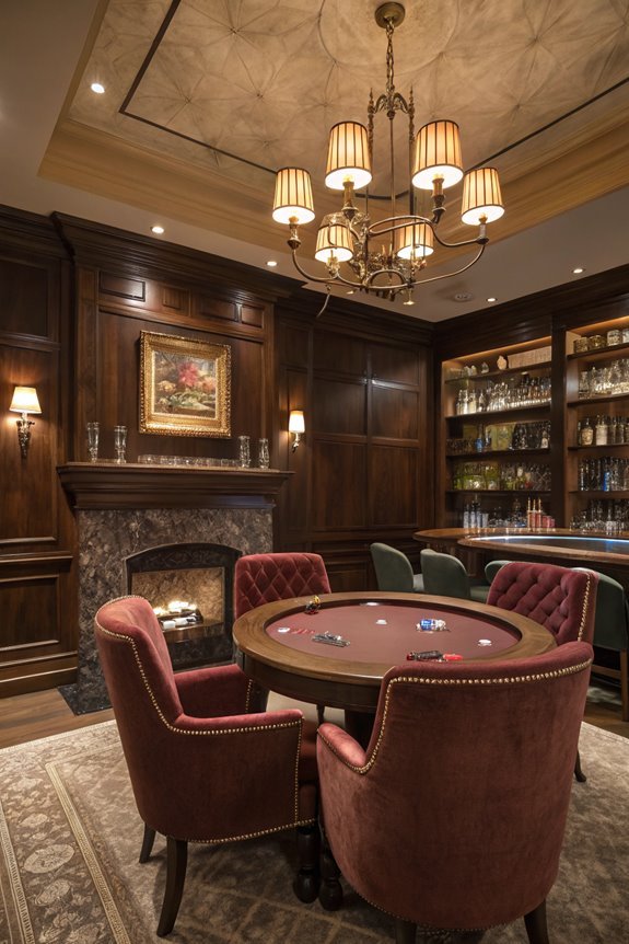 comfortable card playing atmosphere