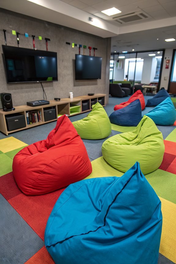 comfortable seating for relaxation