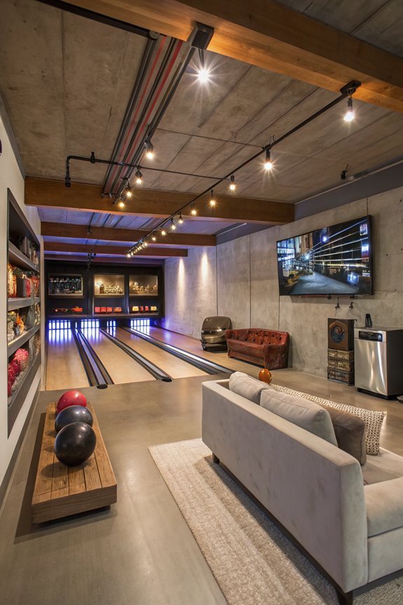 compact bowling lanes experience