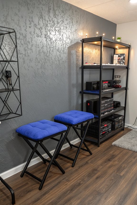 compact seating with storage