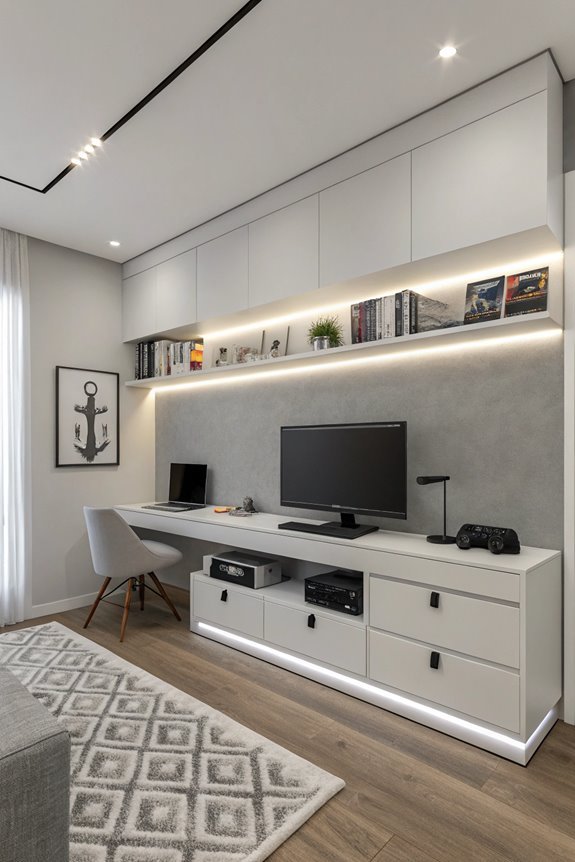 concealed organization and storage