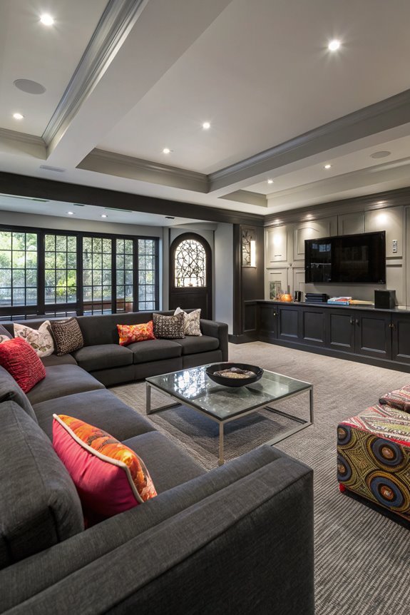 contemporary sofa arrangements showcased
