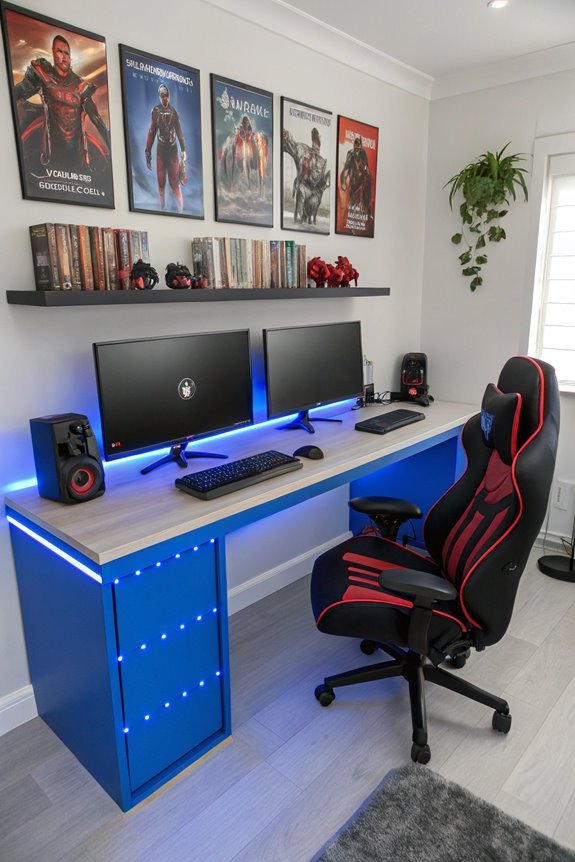 corner workspace for productivity