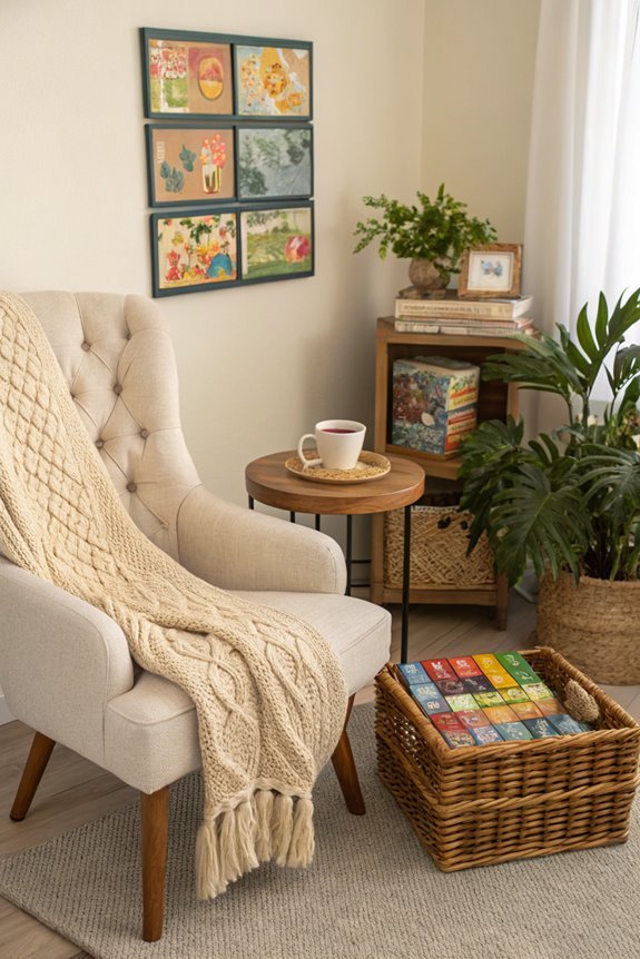 cozy nook for reading