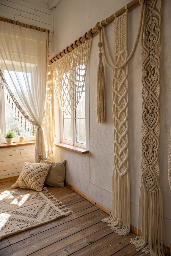 create macrame cover designs