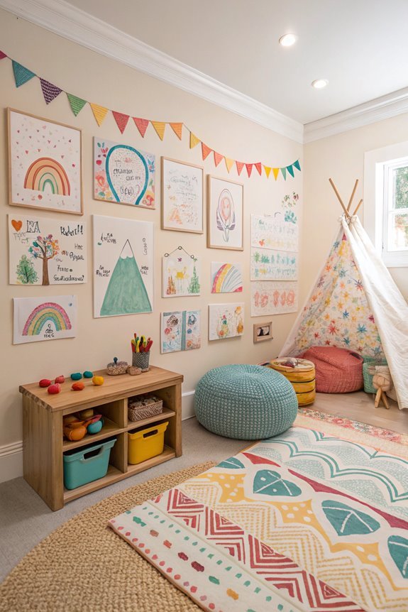 creative children s artwork showcase