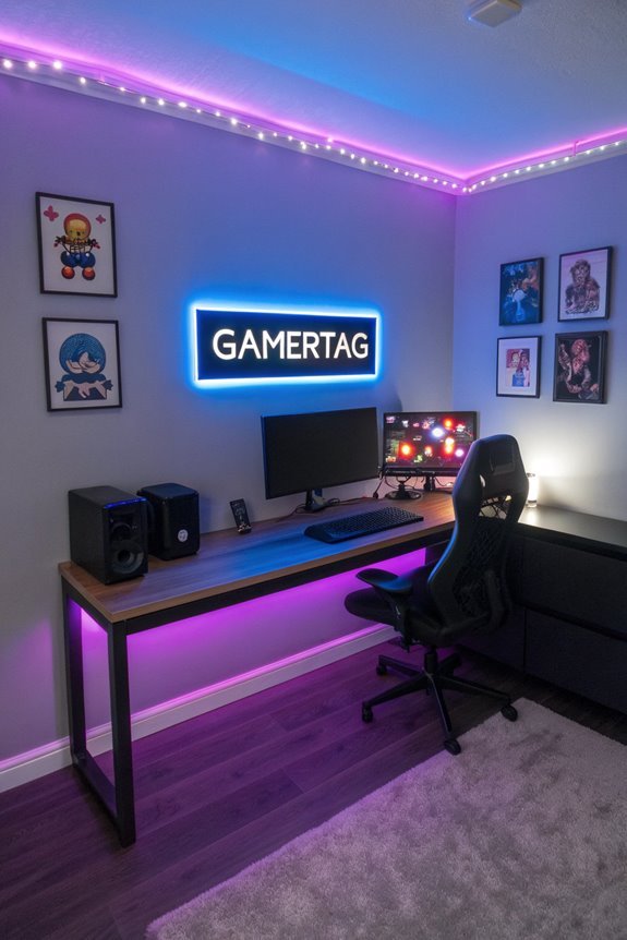 customizable gamer name signs