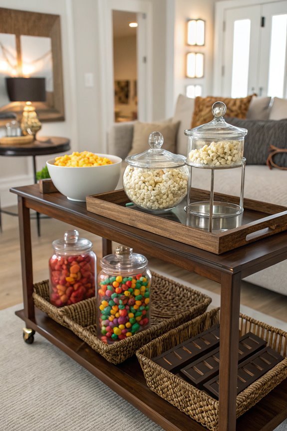 display snacks clearly