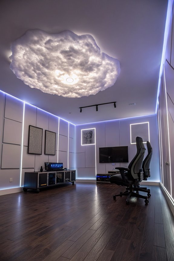 dramatic atmospheric cloud illumination