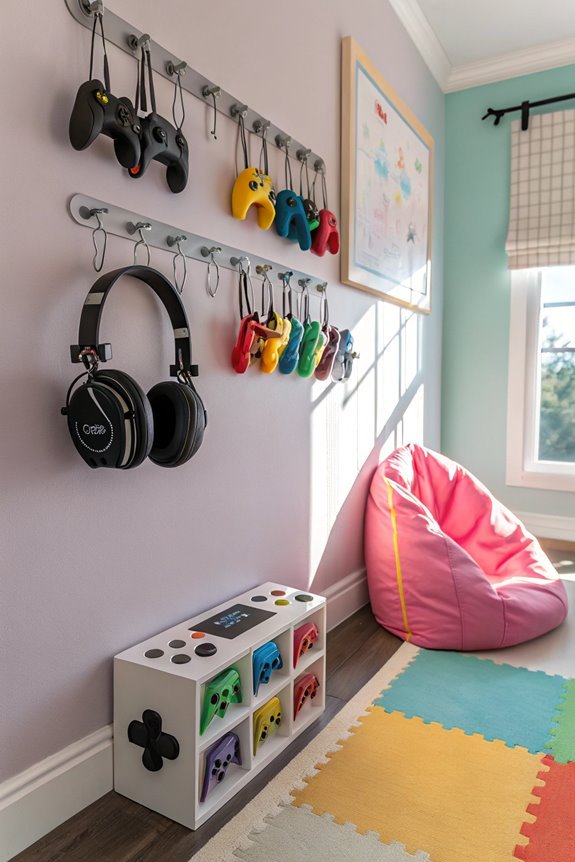 efficient wall hook storage