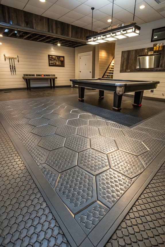 elevated interlocking tile design