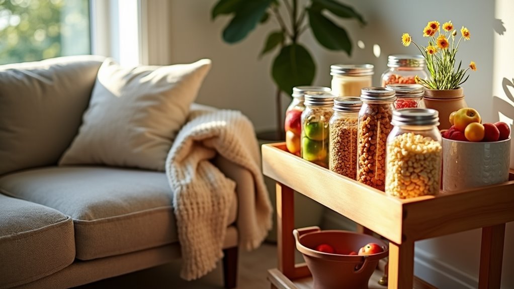family room snack station