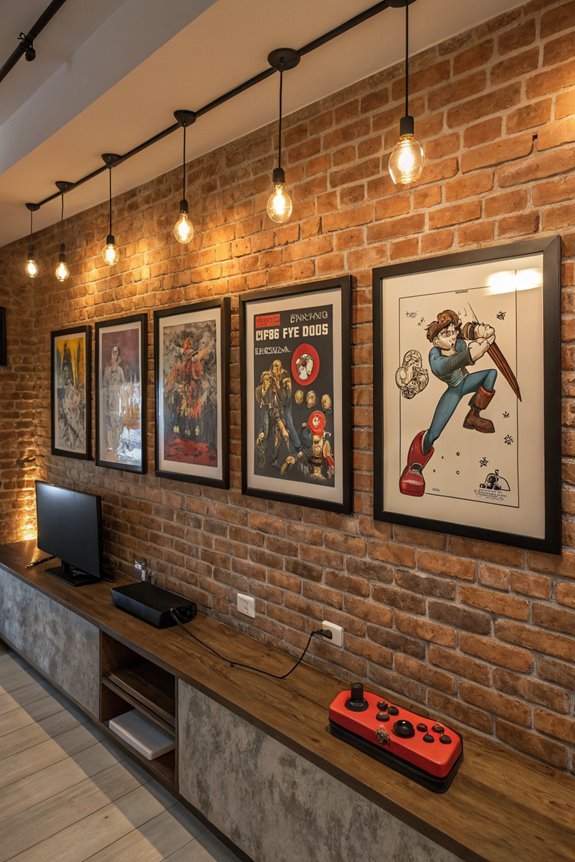 framed video game artwork