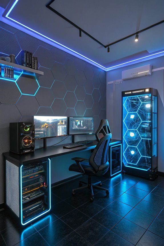 futuristic digital aesthetic decor