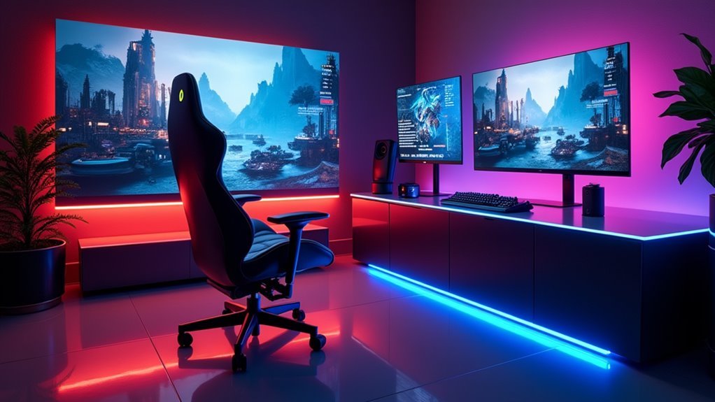 futuristic gaming room designs