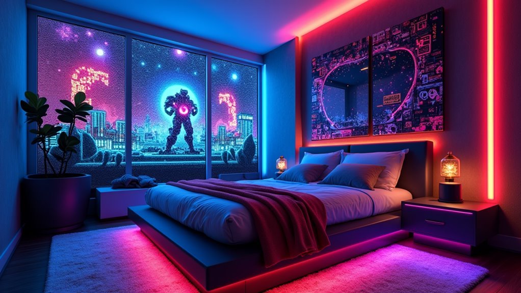 gaming bedroom wall art