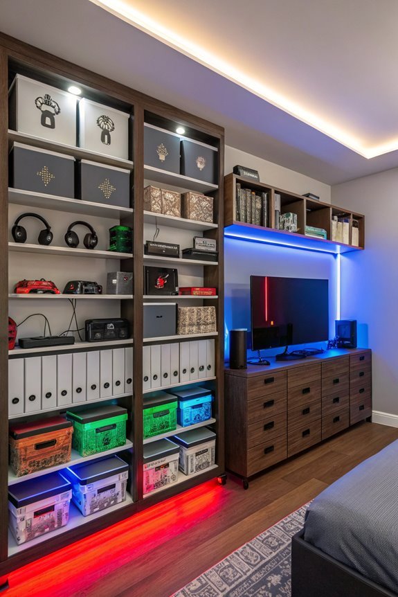 gaming equipment storage solutions