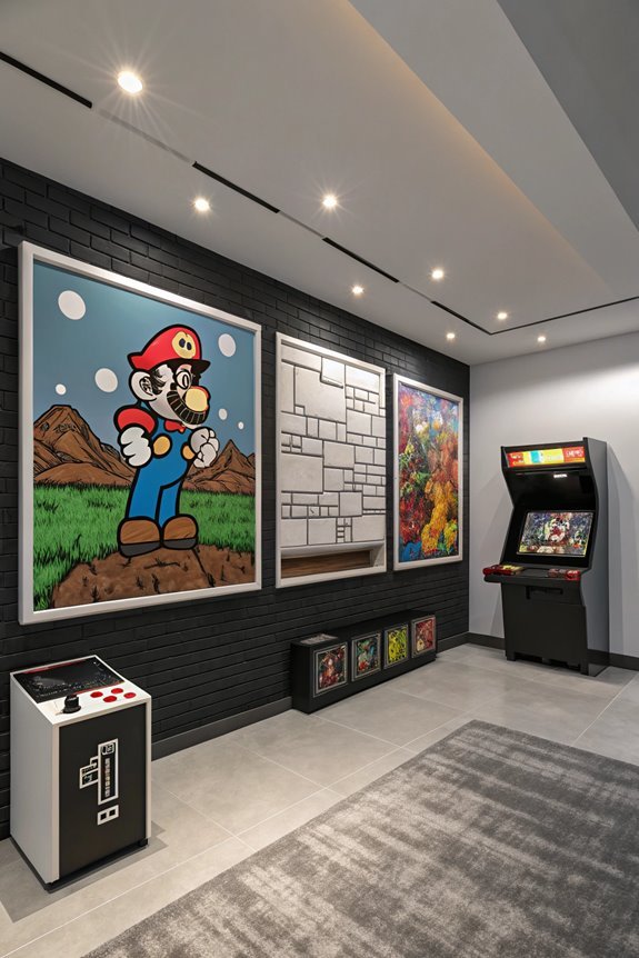 gaming inspired wall decor