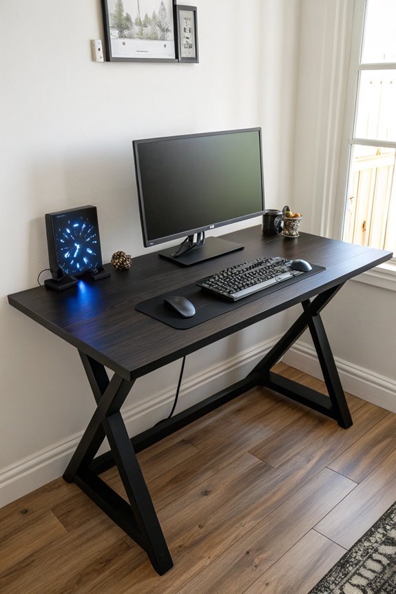 gaming trestle desk design