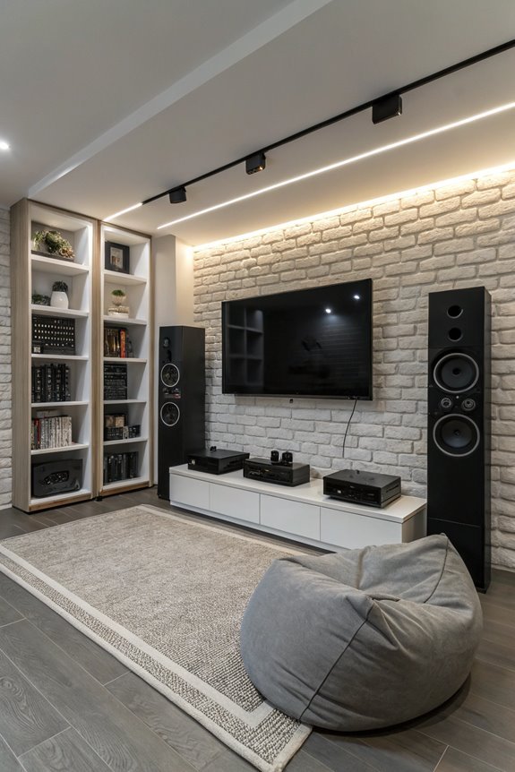 home audio speaker arrangement