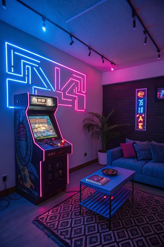 illuminate with neon accents