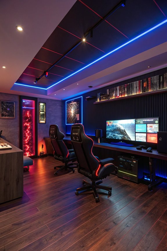illuminated gaming seating options