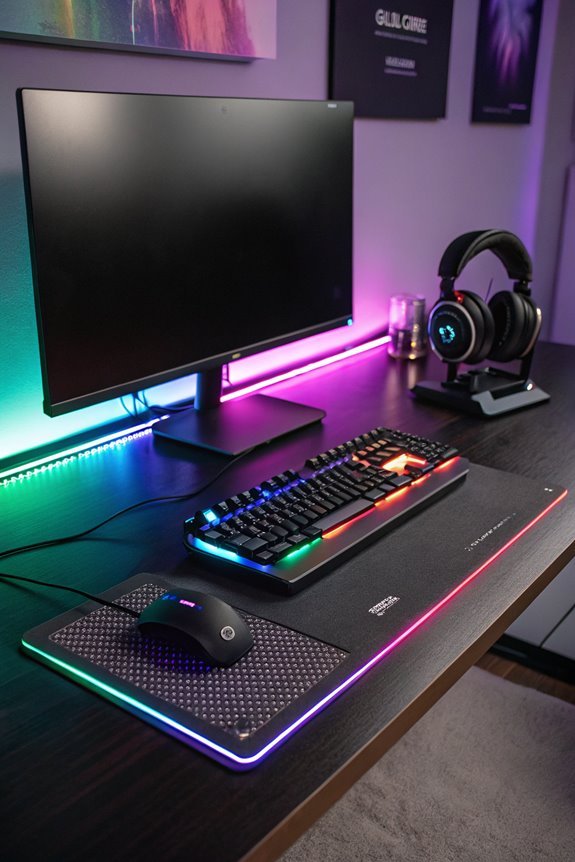 illuminating with vibrant colors