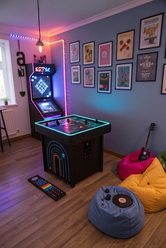install arcade game tables
