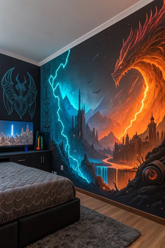 intricate fantasy game illustrations