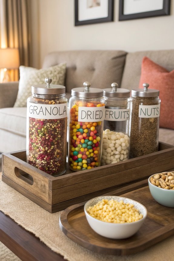 labeling snack food items