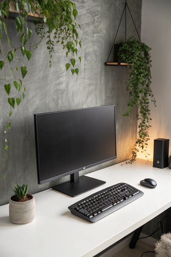 lush plants enhance atmosphere
