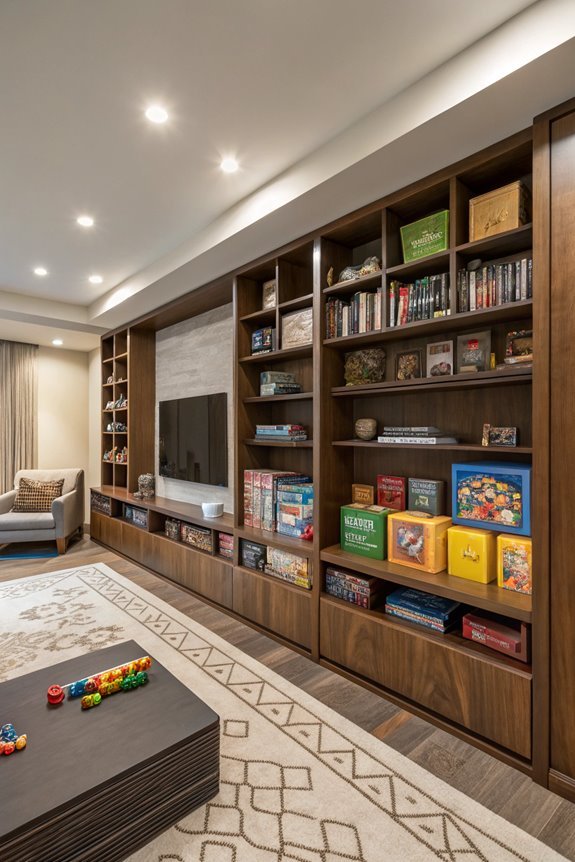 maximize space with shelving