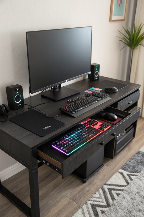 maximizing desktop drawer space
