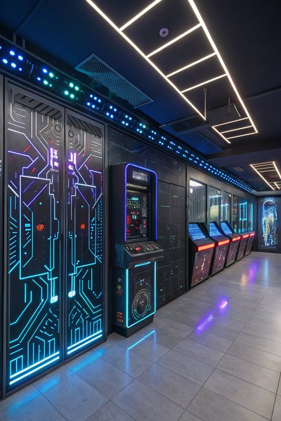 modern sci fi aesthetic design