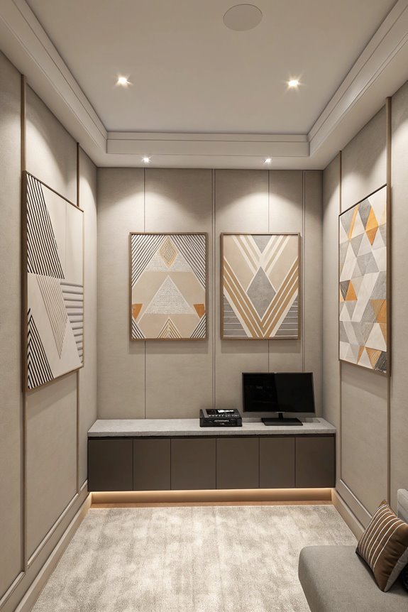 neutral toned art pieces