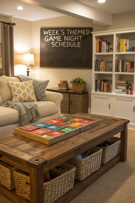 organize themed game evenings