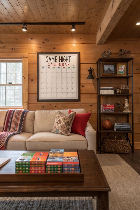 organize weekly game nights