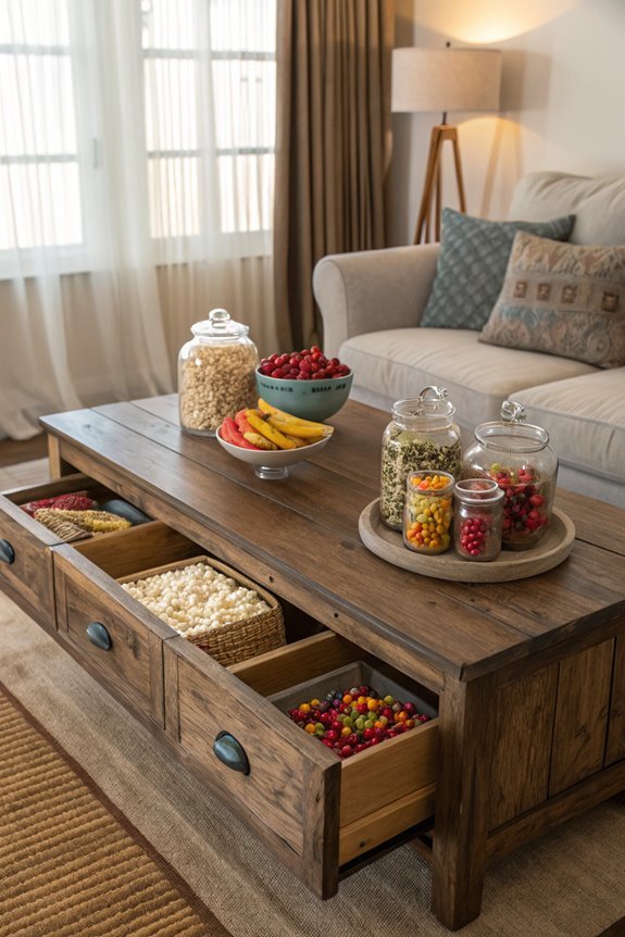 organize your favorite snacks