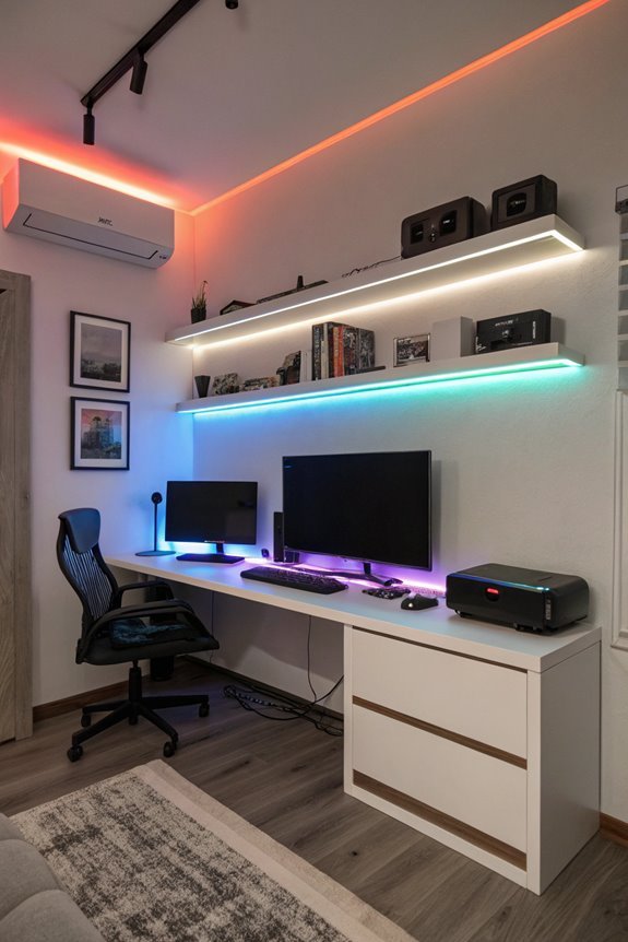 organized and tidy cables