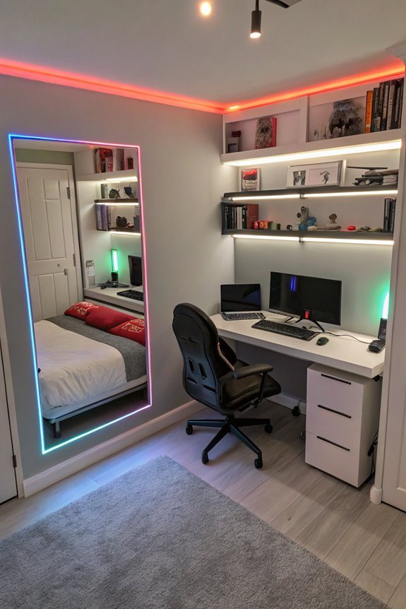 reflective room expanding tool